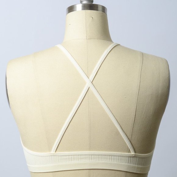 Crochet Lace High Neck Bralette - Ivory - Picture 3 of 4